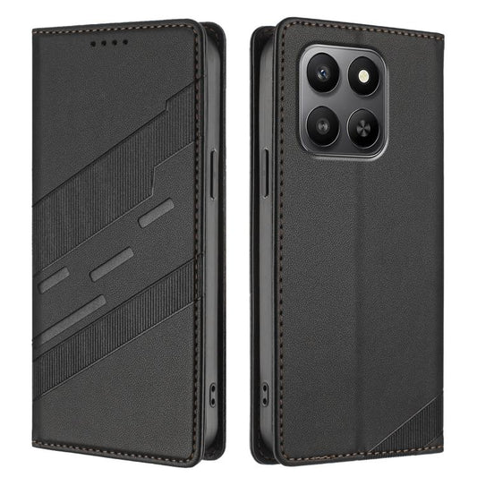 Embossed Multi-functional Wallet Retro Leather Phone Case, For Honor 400 Lite Global, For Honor 400 Global 156.5mm, For Honor X8c 4G