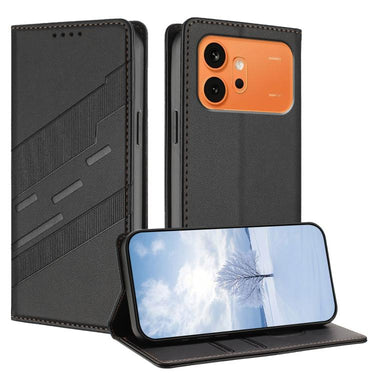 Embossed Multi-functional Wallet Retro Leather Phone Case, For Honor 600 / 600 Pro Global, For Honor Play 60A 5G, For Honor X9d / X70 5G / Magic8 Lite