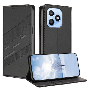 Embossed Multi-functional Wallet Retro Leather Phone Case, For Honor Magic8 Pro, For Honor Magic8, For Honor Play10 4G