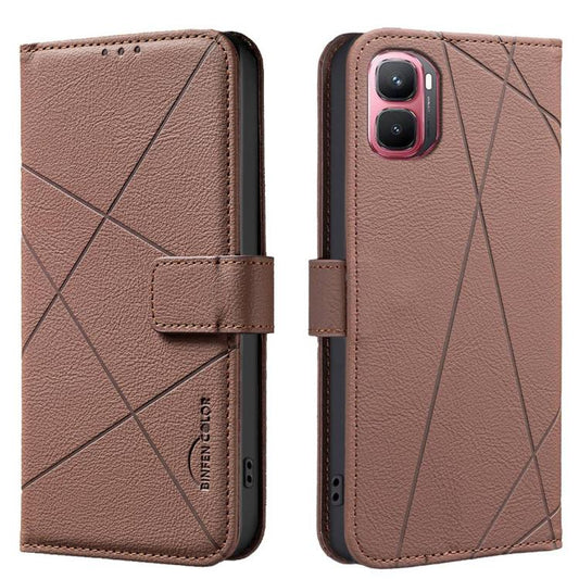 Geometric Pattern RFID Leather Phone Case, For Infinix GT 50 Pro 5G, For Infinix Hot 70 5G, For Infinix Smart 20 4G, For Infinix Note 60 5G / 60 Pro 5G