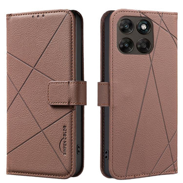 Geometric Pattern RFID Leather Phone Case, For Motorola Moto G37/G47/G37 Power 5G, For Motorola Moto G67 5G / G77 5G, For Motorola Edge 70 Fusion 5G, For Motorola Moto G86 5G