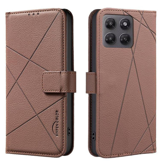 Geometric Pattern RFID Leather Phone Case, For Motorola Moto G37/G47/G37 Power 5G, For Motorola Moto G67 5G / G77 5G, For Motorola Edge 70 Fusion 5G, For Motorola Moto G86 5G