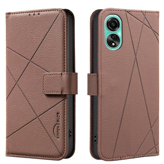 Geometric Pattern RFID Leather Phone Case, For OPPO A78 5G, For OPPO A96 5G / Reno7 Z, For OPPO A16 / A16S / A54S / A55 5G, For OPPO A94 4G / Reno5 F / F19 Rro