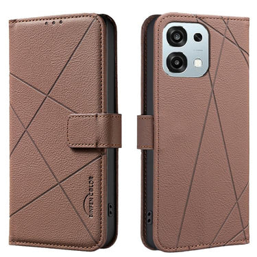 Geometric Pattern RFID Leather Phone Case, For OPPO A79 5G, For OPPO Reno13 F 5G, For OPPO A60 4G, For OPPO Reno11 F 5G