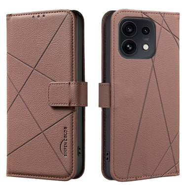Geometric Pattern RFID Leather Phone Case, For OPPO Reno15 F 5G Global, For OPPO Reno15 5G Global, For OPPO A6 Pro 5G/4G Global / F31 5G, For OPPO Reno14 F 5G