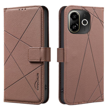 Geometric Pattern RFID Leather Phone Case, For Tecno Pova 6 Neo 5G / Spark 30 5G, For Tecno Spark 30 Pro 4G, For Tecno Spark 30 4G, For Tecno Pova 6 / Pova 6 Pro 5G