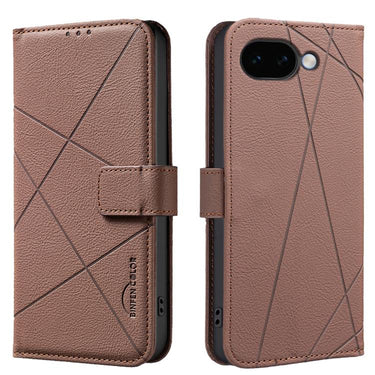 Geometric Pattern RFID Leather Phone Case, For Google Pixel 11 / 11 Pro, For Google Pixel 10a, For Google Pixel 9a, For Google Pixel 9 Pro XL
