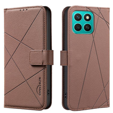 Geometric Pattern RFID Leather Phone Case, For Honor 300 Pro 5G / 300 Ultra 5G, For Honor 300, For Honor X5B, For Honor X7C / 200 Smart