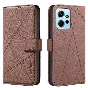 Geometric Pattern RFID Leather Phone Case, For Redmi Note 11 Pro / 11 Pro 5G Global, For Redmi 10 2022 / Note 11 4G, For Redmi Note 10 5G / 10T 5G, For Redmi Note 10 4G / Note 10S