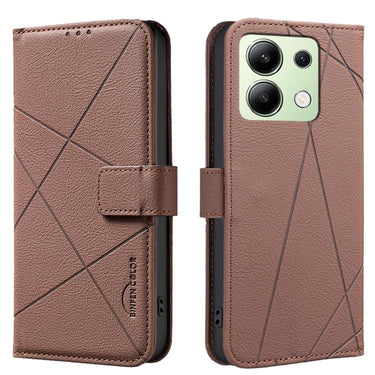 Geometric Pattern RFID Leather Phone Case, For Redmi Note 13 Pro+ 5G, For Redmi Note 13 Pro 5G, For Redmi K60 Ultra, For Redmi K70 / K70 Pro