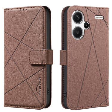 Geometric Pattern RFID Leather Phone Case, For Redmi 12 4G, For Redmi Note 12 Turbo, For Redmi Note 11 / 11S / 12S 6.43inch, For Redmi Note 12 4G