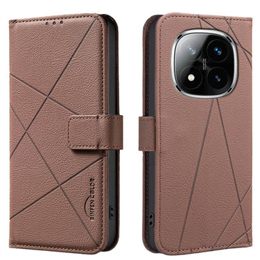Geometric Pattern RFID Leather Phone Case, For Redmi Note 13 4G, For Redmi K70E, For Redmi Note 13 5G, For Redmi 13C