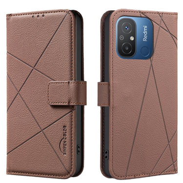 Geometric Pattern RFID Leather Phone Case, For Redmi Note 11 Pro / 11 Pro 5G Global, For Redmi 10 2022 / Note 11 4G, For Redmi Note 10 5G / 10T 5G, For Redmi Note 10 4G / Note 10S