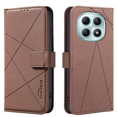 Geometric Pattern RFID Leather Phone Case, For Redmi Turbo 4, For Redmi 14C, For Redmi Note 14 5G, For Redmi Note 14 Pro 4G