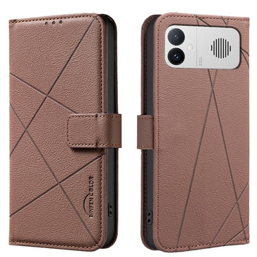 Geometric Pattern RFID Leather Phone Case, For Redmi Tubo 5 / Poco X8 Pro 5G, For Redmi Note 15 5G Global 164mm, For Redmi K90 Pro Max/Poco F8 Ultra, For Redmi Note 15 Pro 4G Global 163.2mm