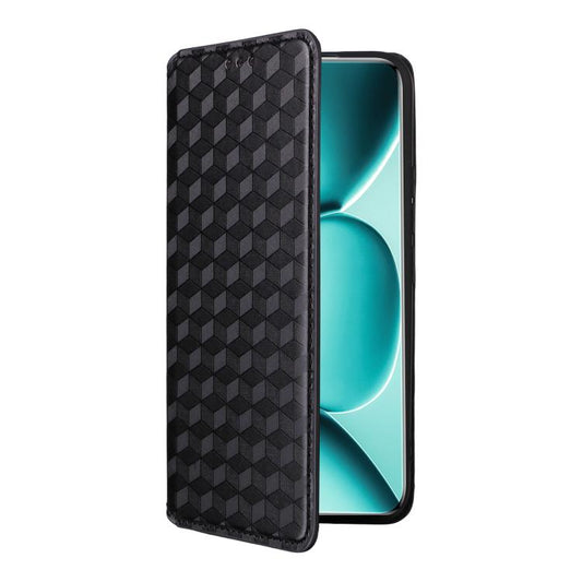 Cubic Grid Texture Flip Leather Phone Case, For Redmi Note 15 Pro 5G Global 163.6mm, For Redmi Note 15 5G Global 164mm, For Redmi 15 5G Global / 15 4G SEA 169mm, For Redmi 15 5G / 4G EU 171mm