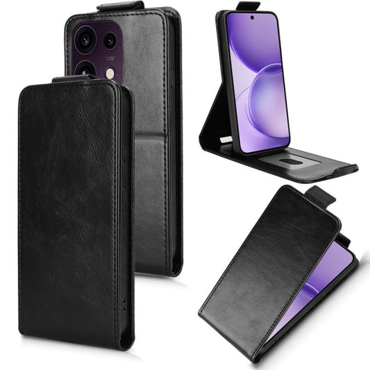 Magnetic Vertical Flip Leather Phone Case with Buckle, For OPPO Reno16 F 5G / Reno16 FS 5G