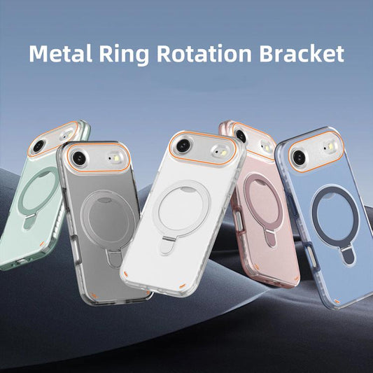 Colorful 2 in 1 MagSafe Ring Holder Phone Case, For iPhone Air, For iPhone 16 Pro Max, For iPhone 16 Pro, For iPhone 16 Plus