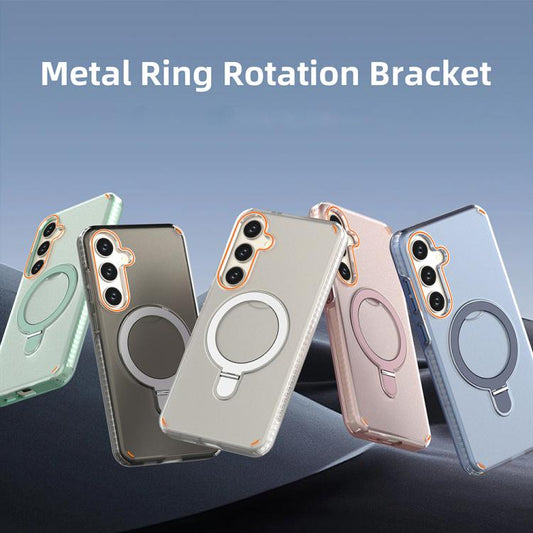 Colorful 2 in 1 MagSafe Ring Holder Phone Case, For Samsung Galaxy S25+ / S24+ 5G, For Samsung Galaxy S25 Ultra 5G, For Samsung Galaxy S24 Ultra 5G