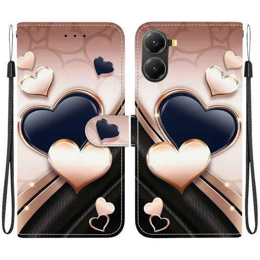 Crystal Texture Colored Drawing Leather Phone Case, For Redmi Turbo 4 / Xiaomi Poco X7 Pro, For Redmi 14C 4G / A4 5G / A3 Pro