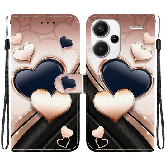 Crystal Texture Colored Drawing Leather Phone Case, For Redmi Note 13 Pro+ 5G, For Redmi 12 4G / 5G / Note 12R