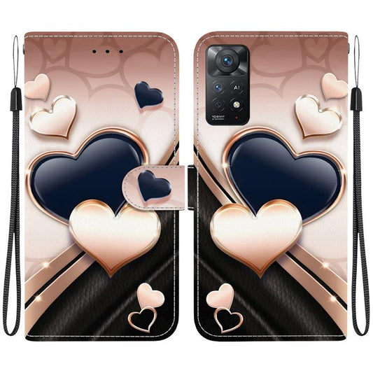 Crystal Texture Colored Drawing Leather Phone Case, For Redmi Note 12 Pro 4G / Note 11 Pro 4G / 5G, For Redmi Note 12 4G Global
