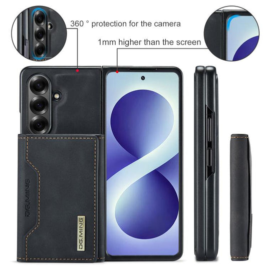 Series 3-Fold Multi Card Bag hybrid Magnetic Phone Case with Long Lanyard For Galaxy Z Fold7 5G,Samsung Galaxy Z Flip7 5G
