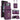 Integrated Rhombic Texture Ring RFID Card Bag Phone Case with Long Lanyard, For Samsung Galaxy Z Flip5 5G, For Samsung Galaxy Z Flip4 5G, For Samsung Galaxy Z Flip3 5G