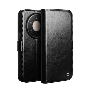 QIALINO Classic 103 Buckle Genuine Leather Phone Case, For Huawei Mate 80 Pro Max, For Huawei Mate 80 Pro, For Huawei Mate 80