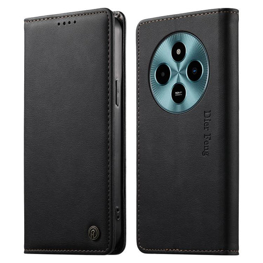 Dierfeng Metal Snap Magnetic RFID Vegan Leather Phone Case, For Xiaomi Poco M7 5G, For Xiaomi 15 Ultra, For Xiaomi Poco X7 Pro / Redmi Turbo 4, For Xiaomi 15 Pro