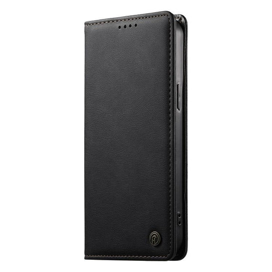 Dierfeng Metal Snap Magnetic RFID Vegan Leather Phone Case, For Xiaomi 17 Max 5G, For Xiaomi 17T Pro 5G, For Xiaomi 17T 5G, For Xiaomi Poco X8 Pro 5G / Redmi Turbo 5 5G