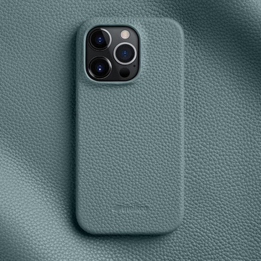 melkco Litchi Texture Magnetic Half Coverage Genuine Leather Phone Case, For iPhone 15 Pro, For iPhone 15, For iPhone 14
