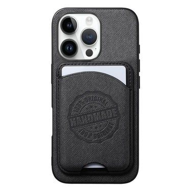 Twill Texture Vegan Leather Magnetic Phone Cover with Detachable Card Holder, For iPhone 16 Pro, For iPhone 16 Plus, For iPhone 16