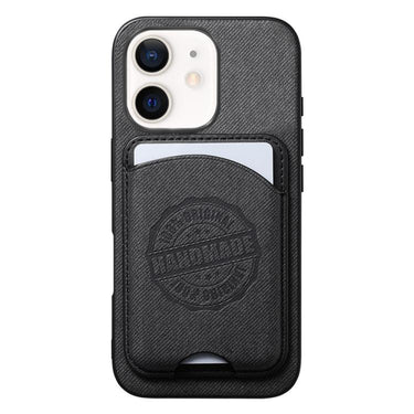 Twill Texture Vegan Leather Magnetic Phone Cover with Detachable Card Holder, For iPhone 12, For iPhone 12 Pro Max, For iPhone 12 Pro