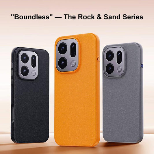 Boundless Series Rock Sand Magnetic Phone Case, For OPPO Find X9s Pro 5G, For OPPO Find X9 Ultra, For OPPO Find X9, For OPPO Find X9 Pro