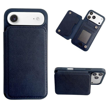 Magnetic Snap Multifunctional Card Wallet Holder Phone Case, For iPhone Air, For iPhone 16 Pro Max, For iPhone 16 Pro