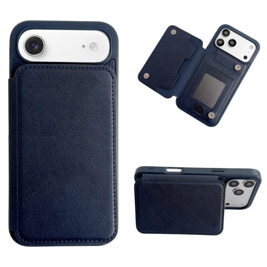 Magnetic Snap Multifunctional Card Wallet Holder Phone Case, For iPhone Air, For iPhone 16 Pro Max, For iPhone 16 Pro