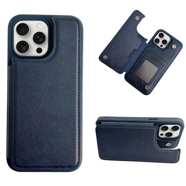 Magnetic Snap Multifunctional Card Wallet Holder Phone Case, For iPhone Air, For iPhone 16 Pro Max, For iPhone 16 Pro