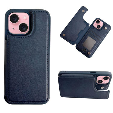 Magnetic Snap Multifunctional Card Wallet Holder Phone Case, For iPhone 15, For iPhone 14 / 13, For iPhone 14 Pro