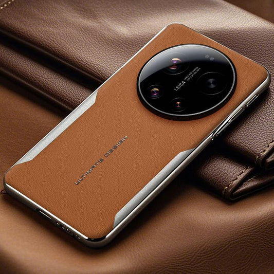 Electroplated Frame Sheepskin Texture Morandi Color Shockproof Phone Case, For Xiaomi 17 Ultra, For Xiaomi 17 Pro Max, For Xiaomi 17 Pro, For Xiaomi 15 Ultra, For Xiaomi 14 Ultra, For Xiaomi 13 Ultra