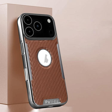 Palida Y7 Electroplated Carbon Fiber Texture Lens Film Phone Case, For iPhone 17 Pro Max, For iPhone 17 Pro, For iPhone 17, For iPhone Air