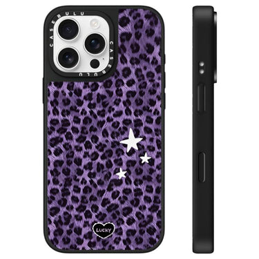 Stars Leopard Series Pattern Mirror Phone Case, For iPhone 16 Pro Max, For iPhone 16 Pro, For iPhone 16 Plus
