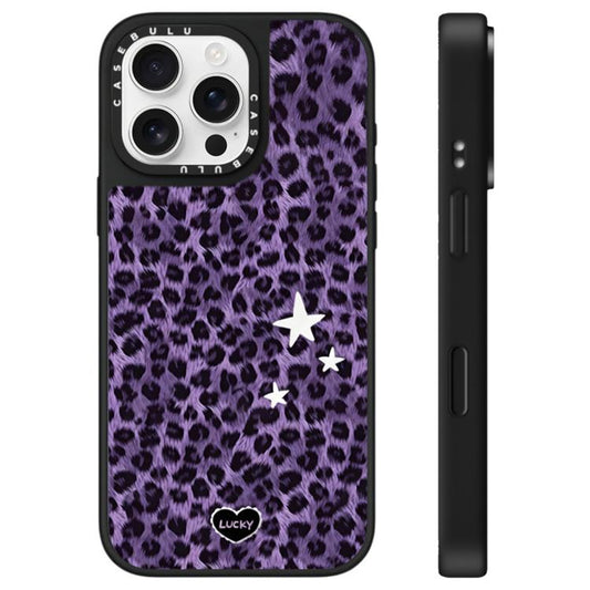 Stars Leopard Series Pattern Mirror Phone Case, For iPhone 16 Pro Max, For iPhone 16 Pro, For iPhone 16 Plus