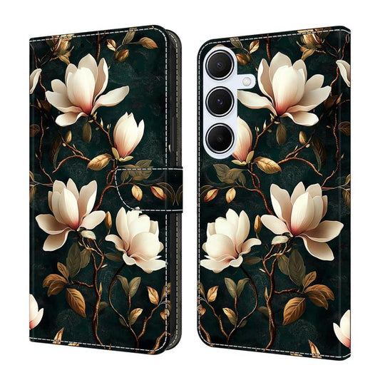 Crystal-Like Painted Vegan Leather Phone Case, For Galaxy A16 5G