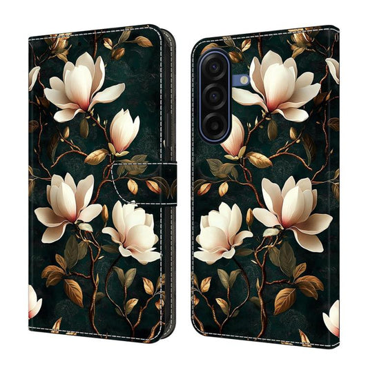 Crystal-Like Painted Vegan Leather Phone Case, For Galaxy A17 4G/5G