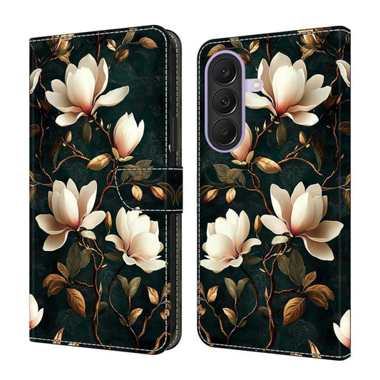 Crystal-Like Painted Vegan Leather Phone Case, For Galaxy A27 / A37 5G