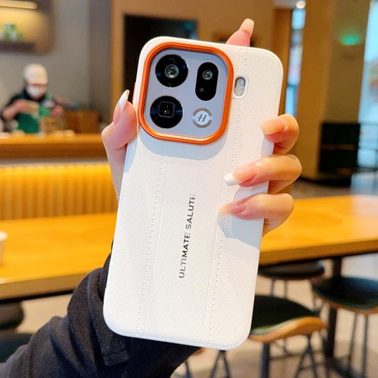 Metal Camera Lens Frame Buttons Vegan Leather Phone Case, For OPPO Find X9 Pro, For OPPO Find X8s+, For OPPO Find X8s, For OPPO Find X8 Ultra, For OPPO Find X8, For OPPO Find X8 Pro