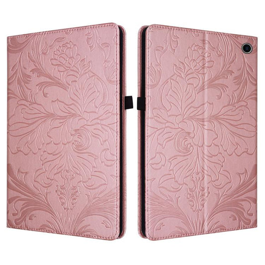 Floral Embossed Pattern Vegan Leather Tablet Case, For Amazon Fire Max 11, For Amazon Fire HD 10