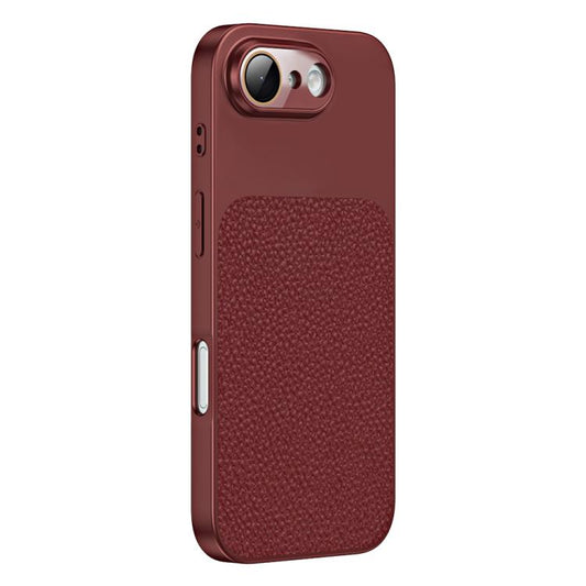 Litchi Textured TPU Phone Case with Lens Film, For iPhone 17e / 16e, For iPhone 17 Pro Max