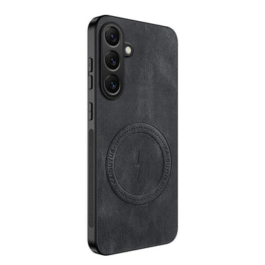 WANLONFENG SD Series Nappa Texture Magnetic Phone Case, For Galaxy S26 FE 5G
